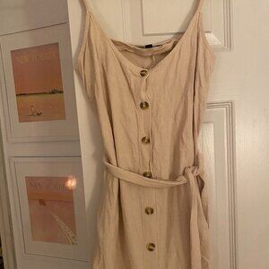 Summer Dress with Tie Belt